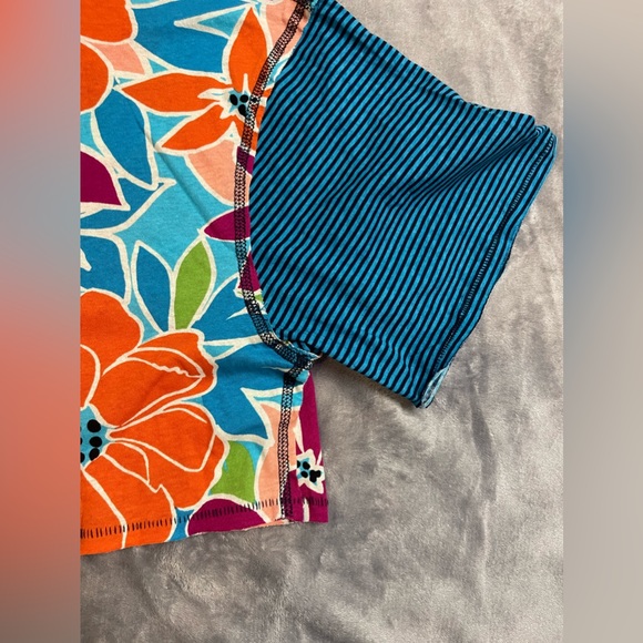 We the free on a boat polo tee coastal combo oversized size small - Picture 10 of 10